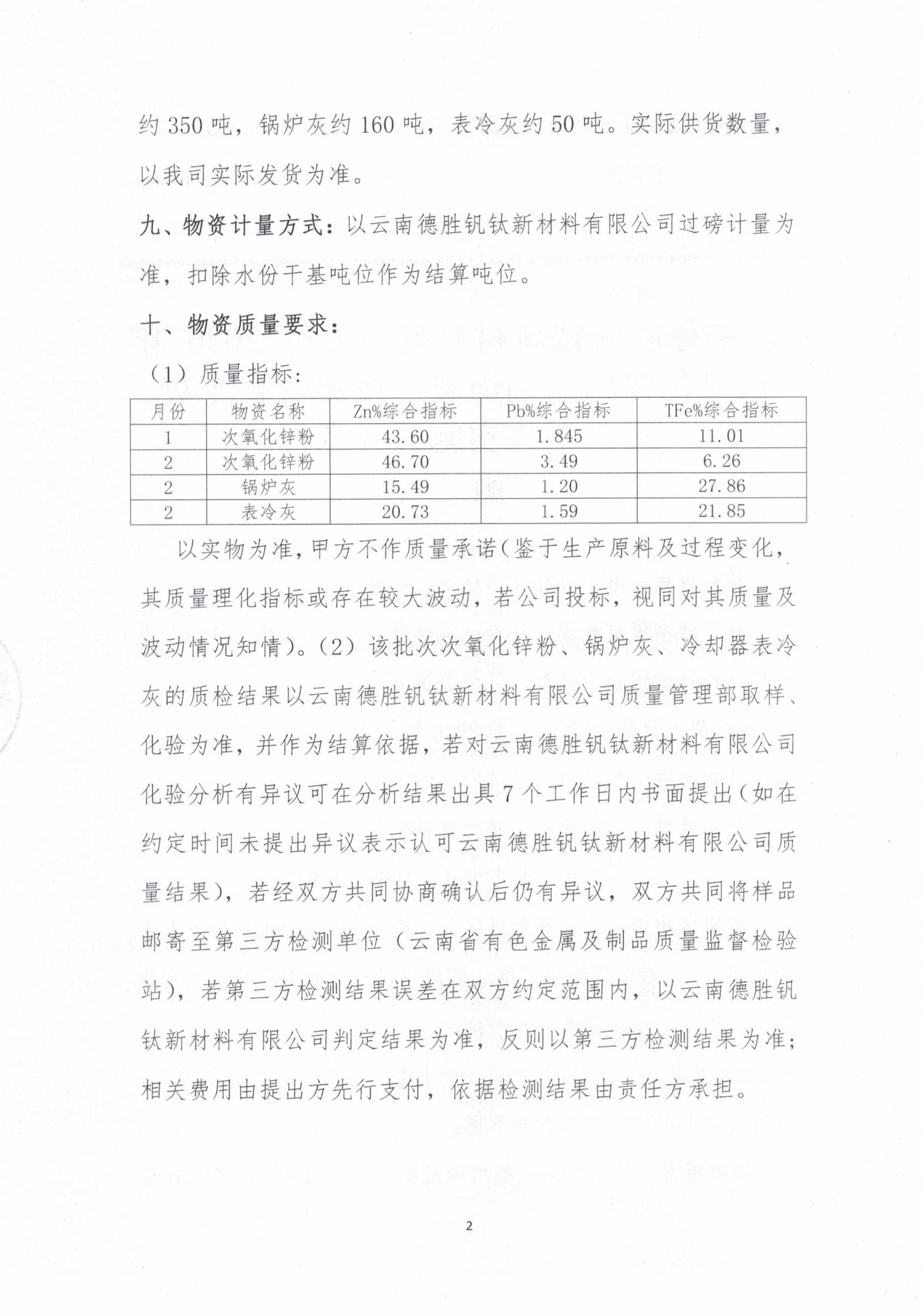 2026年次氧化鋅粉、鍋爐灰、表冷灰招標(biāo)函告02